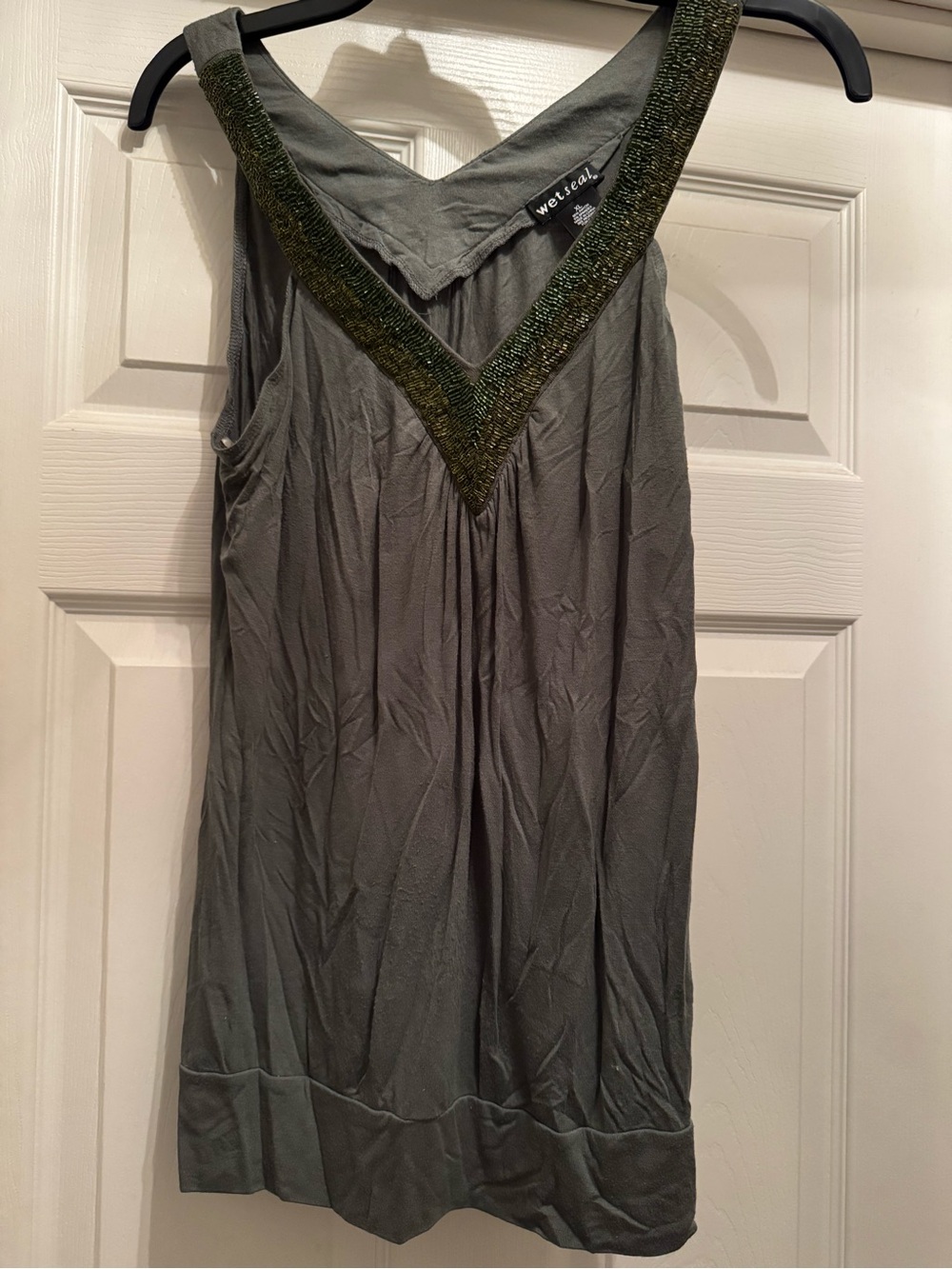 Vintage Y2K Wet Seal Beaded Tank